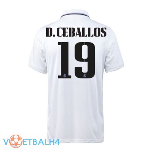 Real Madrid (D. Ceballos 19) jersey thuis wit 2022/2023