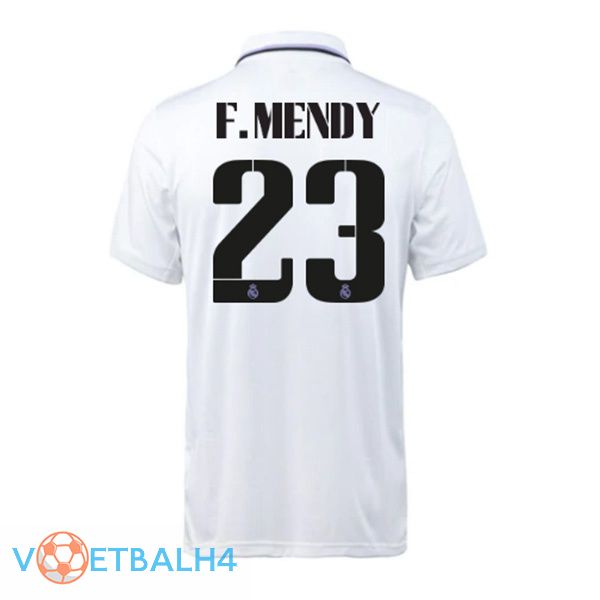 Real Madrid (F. Mendy 23) jersey thuis wit 2022/2023