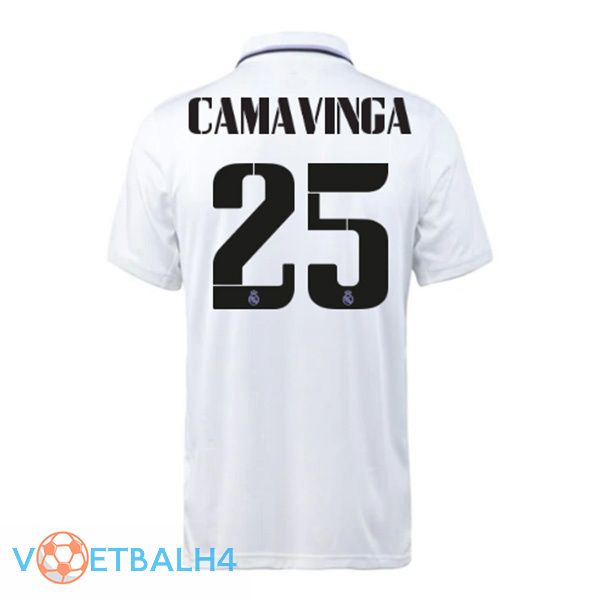 Real Madrid (Camavinga 25) jersey thuis wit 2022/2023