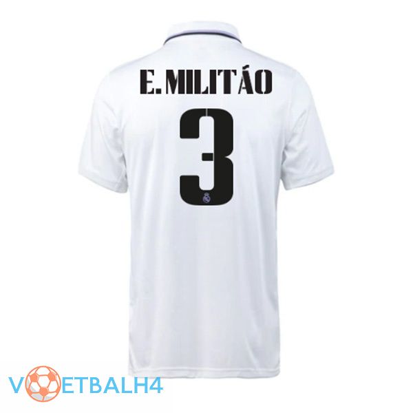 Real Madrid (E. Militão 3) jersey thuis wit 2022/2023