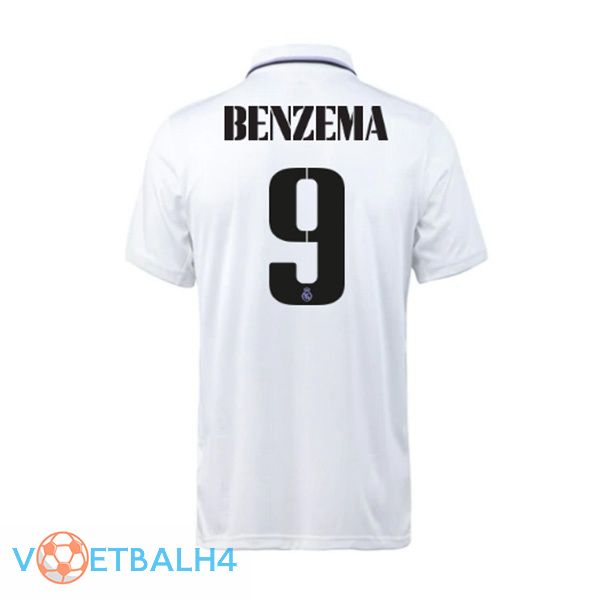 Real Madrid (Benzema 9) jersey thuis wit 2022/2023