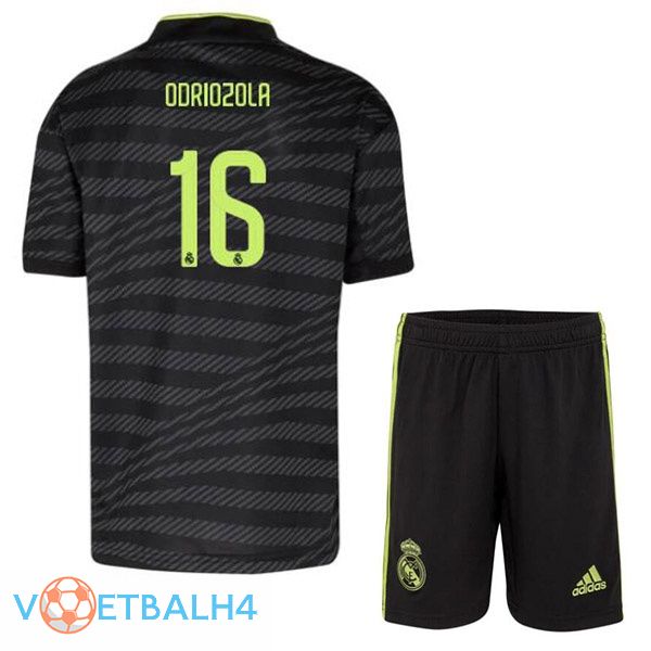 Real Madrid (Odriozola 16) kinderen voetbal jerseys derde zwart 2022-2023