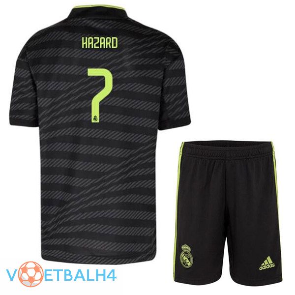 Real Madrid (Hazard 7) kinderen voetbal jerseys derde zwart 2022-2023