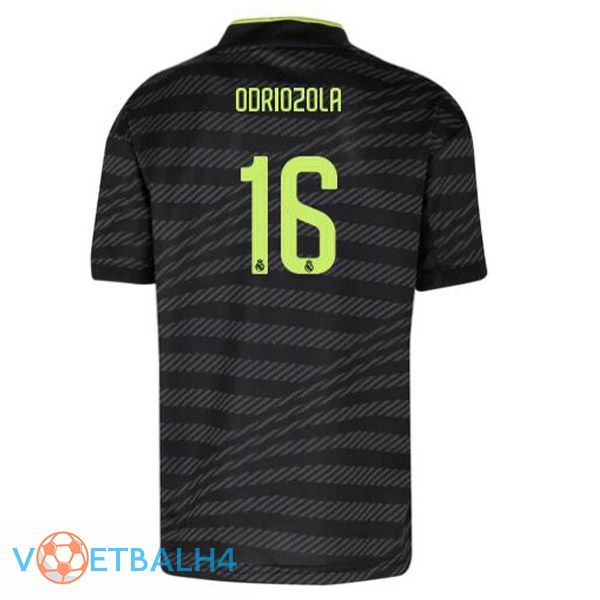 Real Madrid (Odriozola 16) voetbal jerseys derde zwart 2022-2023