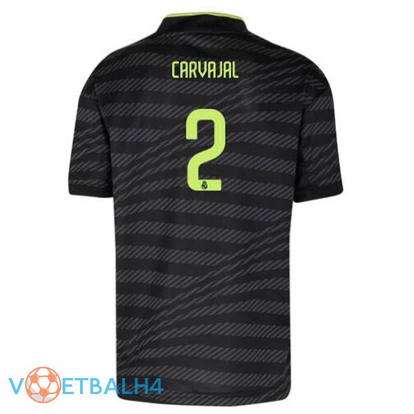 Real Madrid (Carvajal 2) voetbal jerseys derde zwart 2022-2023