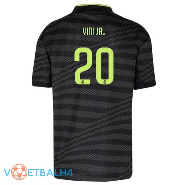 Real Madrid (Vini Jr. 20) voetbal jerseys derde zwart 2022-2023