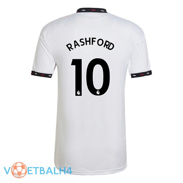 Manchester United (RASHFORD 10) voetbal jersey uit wit 2022/2023