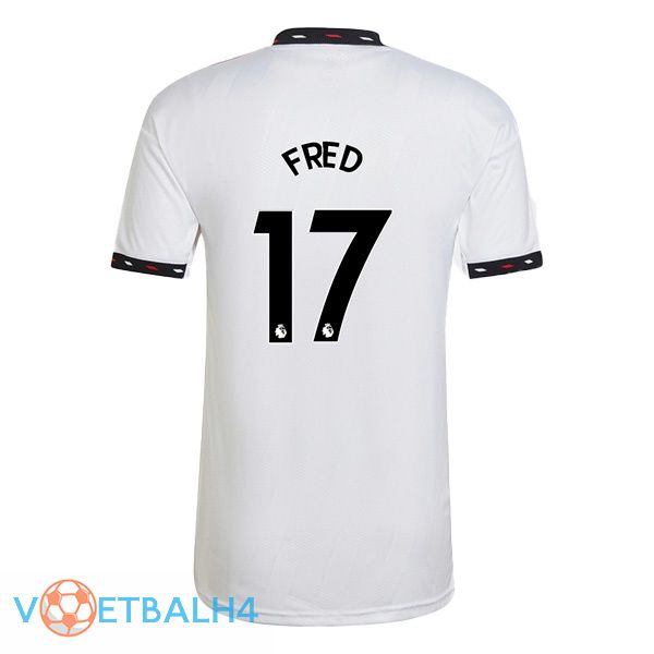 Manchester United (Frood 17) voetbal jersey uit wit 2022/2023