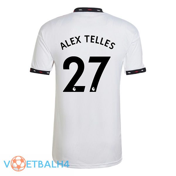 Manchester United (ALEX TELLES 27) voetbal jersey uit wit 2022/2023