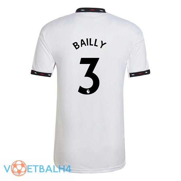 Manchester United (BAILLY 3) voetbal jersey uit wit 2022/2023