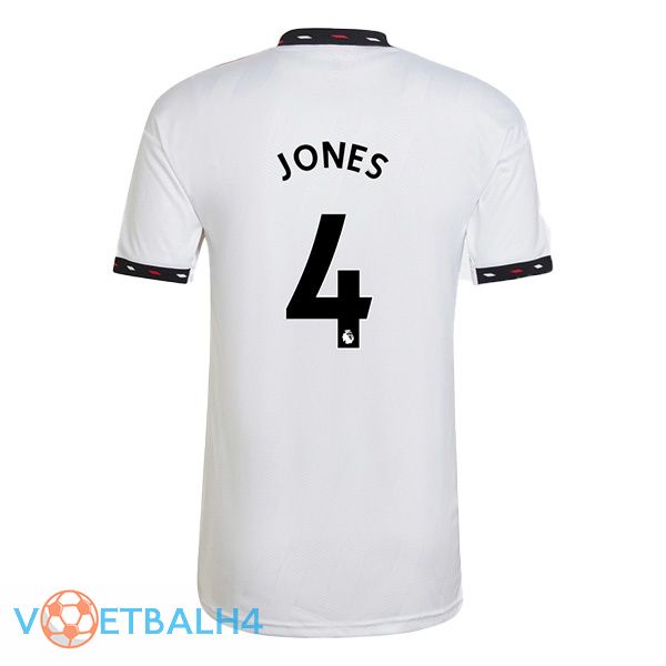 Manchester United (JONES 4) voetbal jersey uit wit 2022/2023