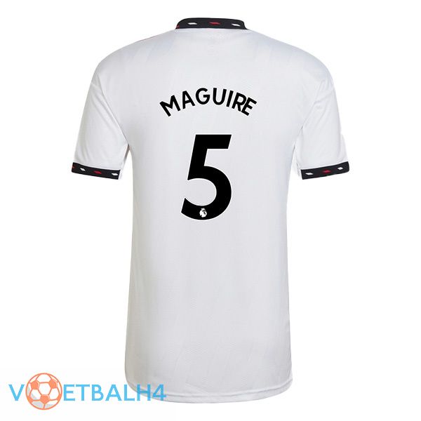 Manchester United (MAGUIRE 5) voetbal jersey uit wit 2022/2023