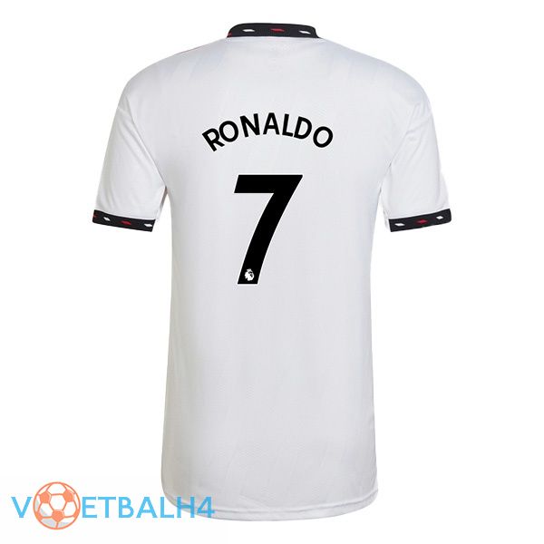 Manchester United (RONALDO 7) voetbal jersey uit wit 2022/2023