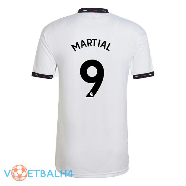 Manchester United (MARTIAL 9) voetbal jersey uit wit 2022/2023