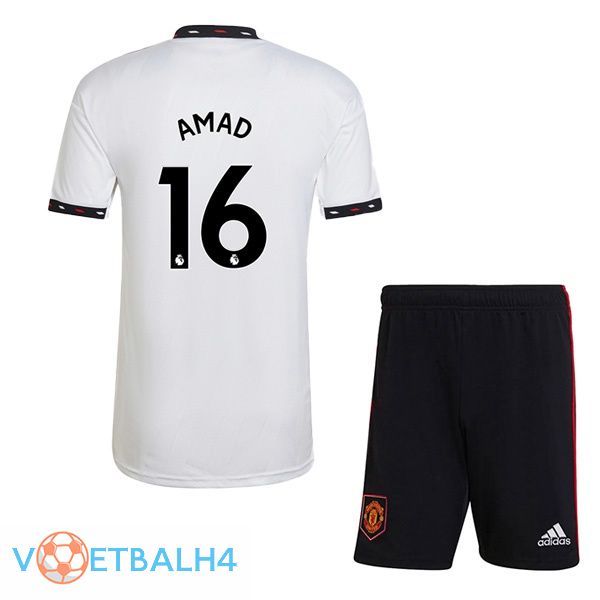 Manchester United (AMAD 16) kinderen voetbal jersey uit wit 2022/2023