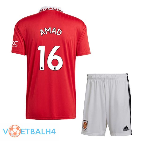 Manchester United (AMAD 16) kinderen voetbal jersey thuis rood 2022/2023