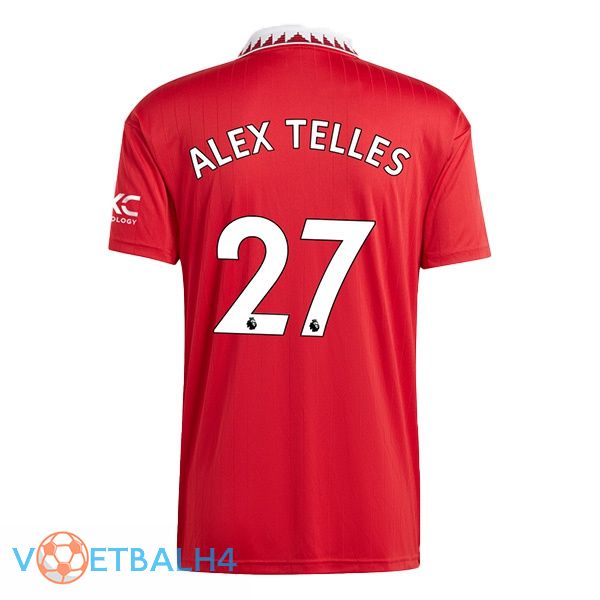 Manchester United (ALEX TELLES 27) voetbal jersey thuis rood 2022/2023