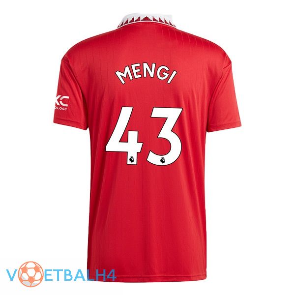 Manchester United (MENGI 43) voetbal jersey thuis rood 2022/2023