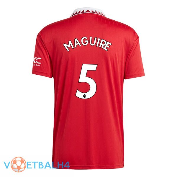 Manchester United (MAGUIRE 5) voetbal jersey thuis rood 2022/2023