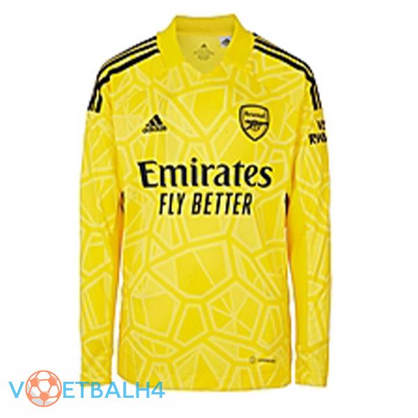 Arsenal voetbal jersey doelman lange mouwgeel 2022/2023