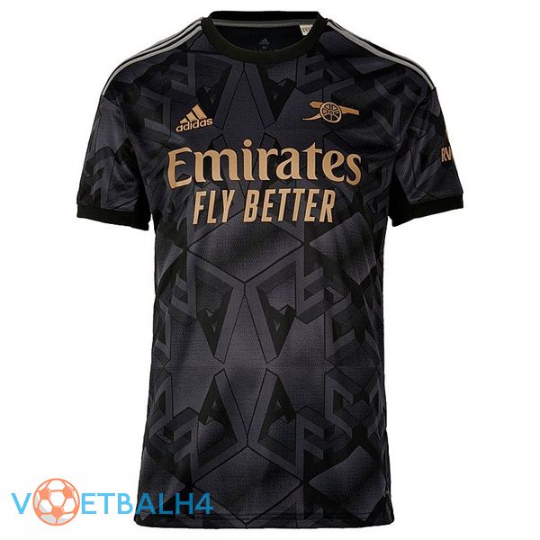 Arsenal voetbal jersey uit zwart 2022/2023