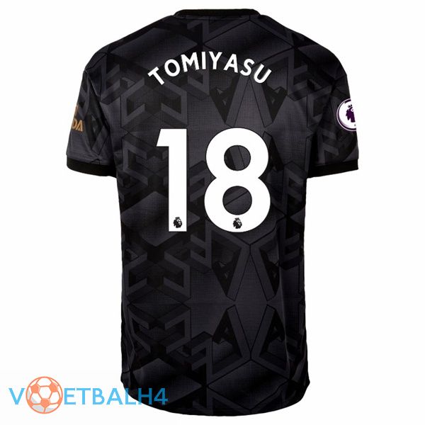 Arsenal (TOMIYASU 18) voetbal jersey uit zwart 2022/2023