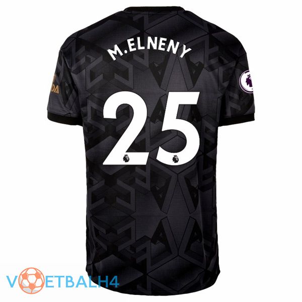 Arsenal (M.ELNENY 25) voetbal jersey uit zwart 2022/2023