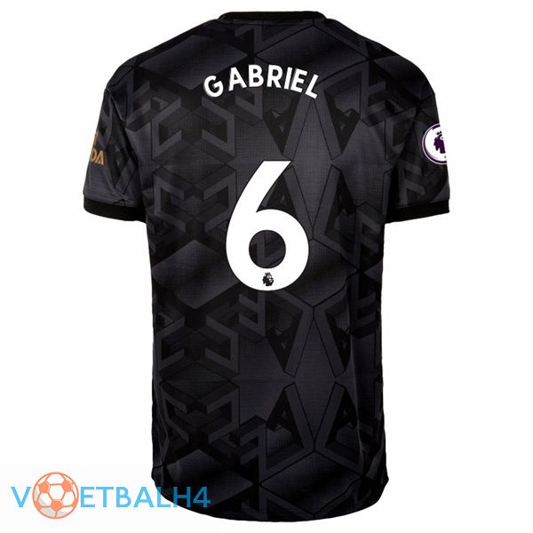 Arsenal (GABRIEL 6) voetbal jersey uit zwart 2022/2023