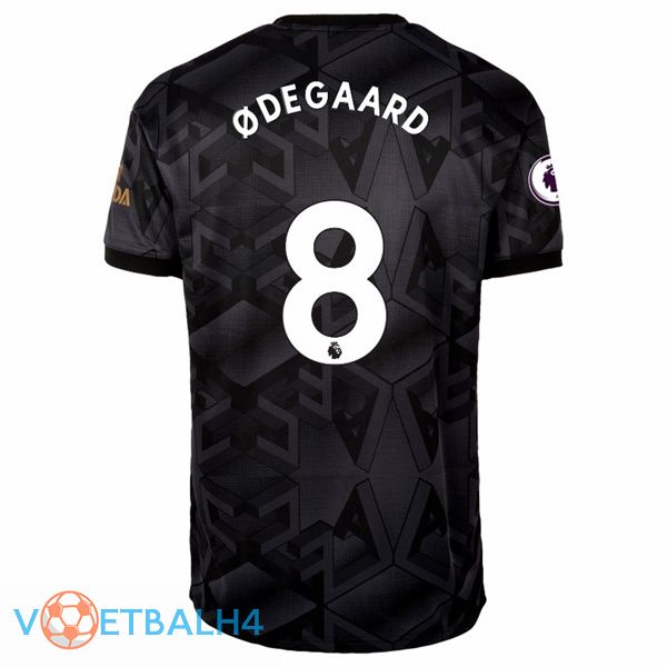 Arsenal (ØDEGAARD 8) voetbal jersey uit zwart 2022/2023