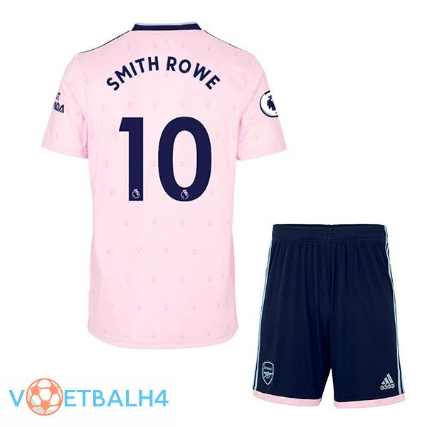 Arsenal (SMITH ROWE 10) kinderen voetbal jersey uit roze 2022/2023