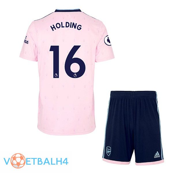 Arsenal (HOLDING 16) kinderen voetbal jersey uit roze 2022/2023