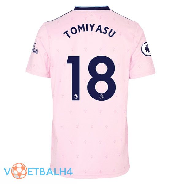 Arsenal (TOMIYASU 18) voetbal jersey uit roze 2022/2023