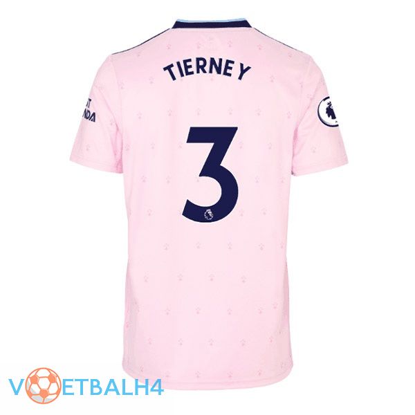 Arsenal (TIERNEY 3) voetbal jersey uit roze 2022/2023