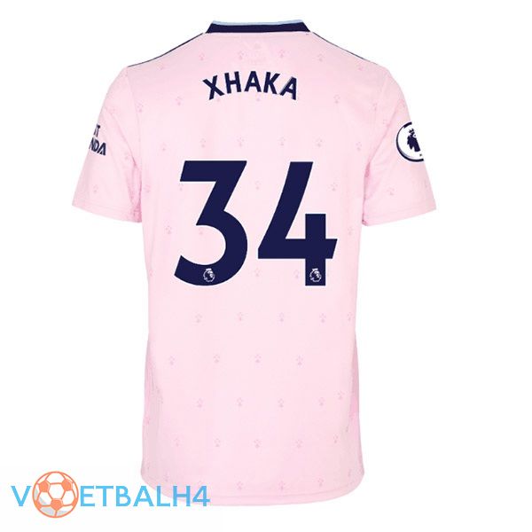 Arsenal (XHAKA 34) voetbal jersey uit roze 2022/2023