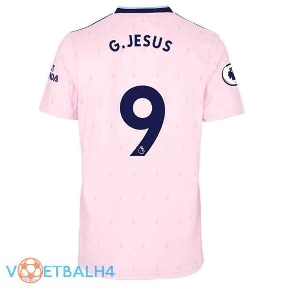 Arsenal (G.JESUS 9) voetbal jersey uit roze 2022/2023