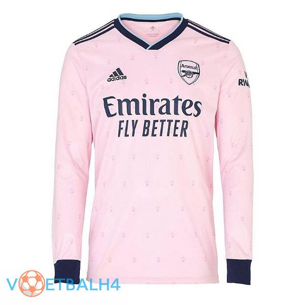 Arsenal voetbal jersey derde lange mouwroze 2022/2023