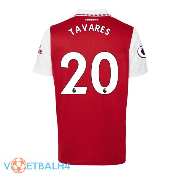 Arsenal (TAVARES 20) jersey thuis rood wit 2022/2023