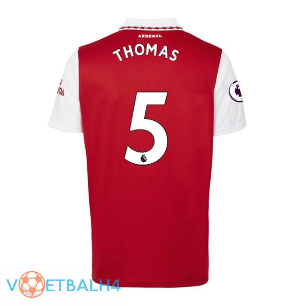 Arsenal (THOMAS 5) jersey thuis rood wit 2022/2023