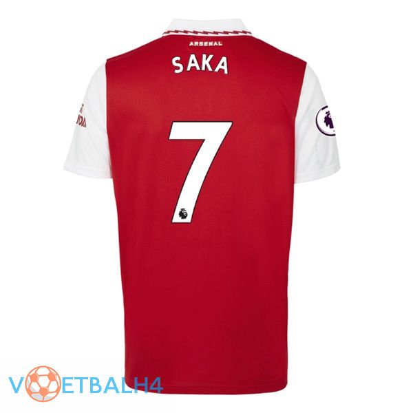 Arsenal (SAKA 7) jersey thuis rood wit 2022/2023