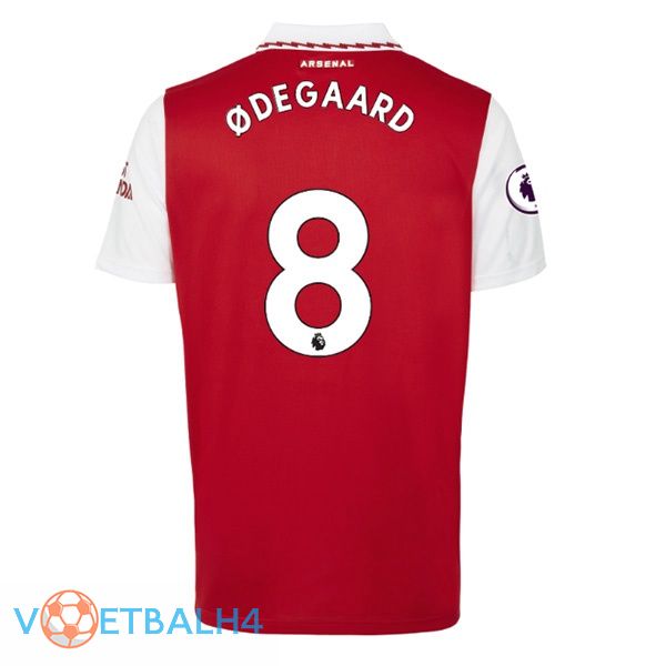 Arsenal (ØDEGAARD 8) jersey thuis rood wit 2022/2023