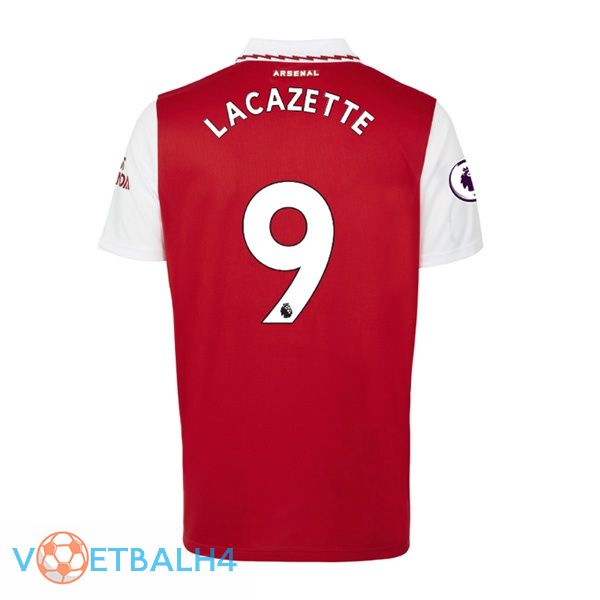 Arsenal (LACAZETTE 9) jersey thuis rood wit 2022/2023