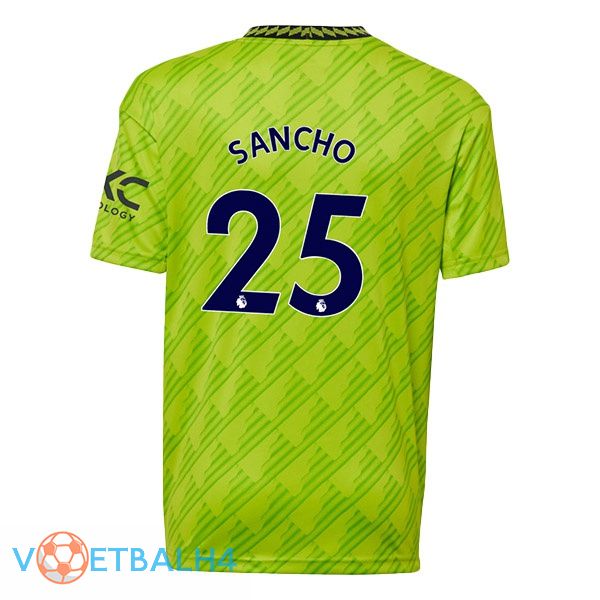 Manchester United (SANCHO 25) voetbal jerseys derde groente 2022-2023