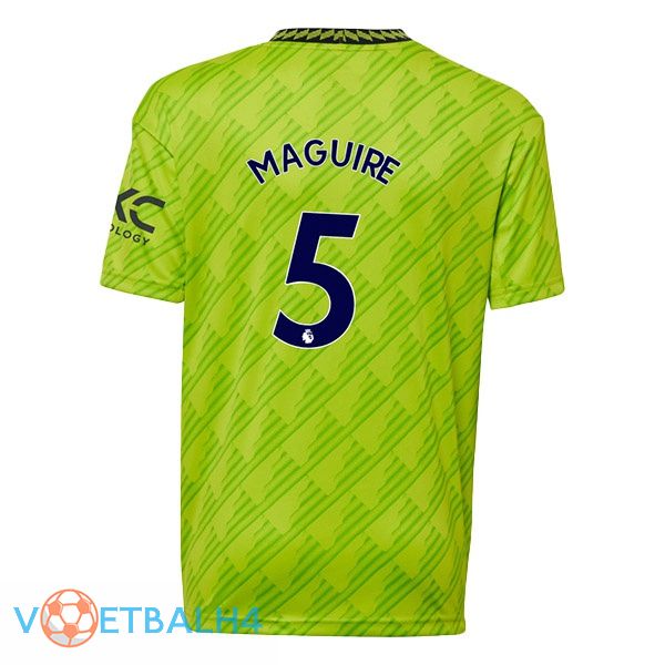 Manchester United (MAGUIRE 5) voetbal jerseys derde groente 2022-2023