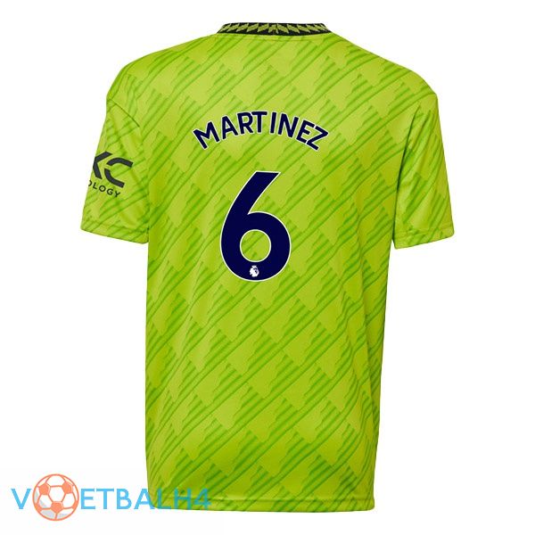 Manchester United (MARTINEZ 6) voetbal jerseys derde groente 2022-2023