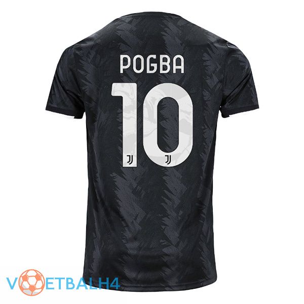 Juventus (POGBA 10) voetbal jersey uit zwart 2022/2023