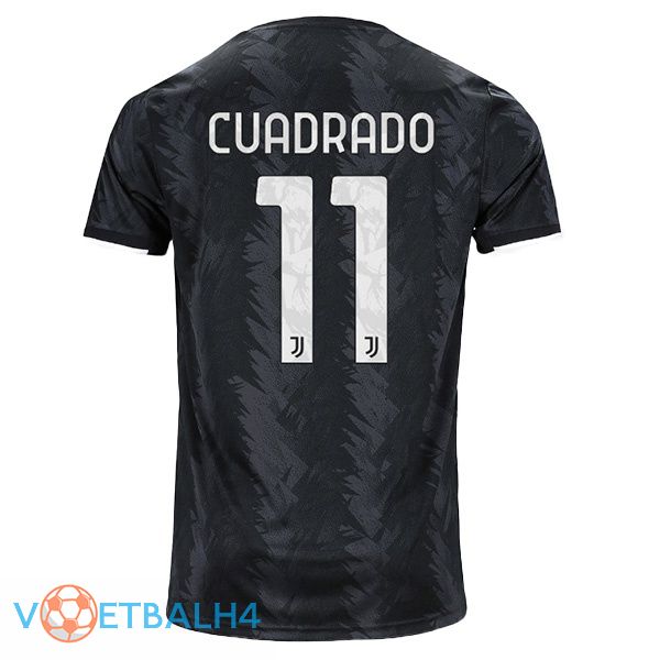 Juventus (CUADRADO 11) voetbal jersey uit zwart 2022/2023