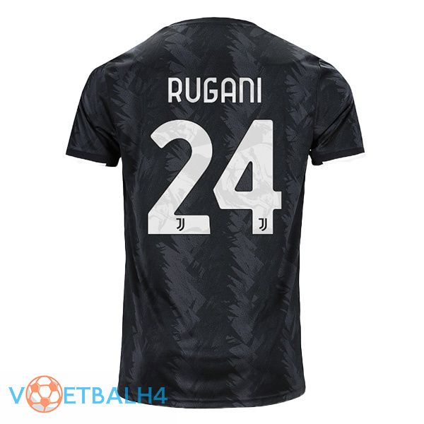 Juventus (RUGANI 24) voetbal jersey uit zwart 2022/2023