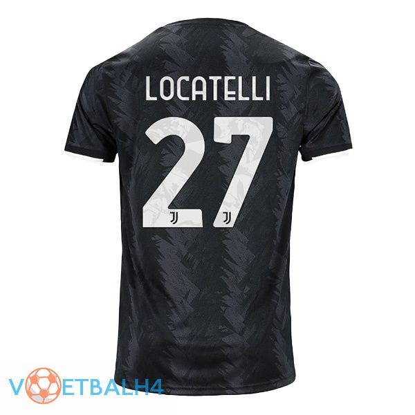 Juventus (LOCATELLI 27) voetbal jersey uit zwart 2022/2023