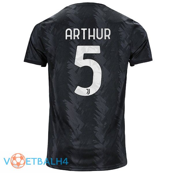 Juventus (ARTHUR 5) voetbal jersey uit zwart 2022/2023