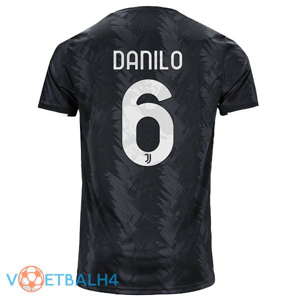 Juventus (DANILO 6) voetbal jersey uit zwart 2022/2023